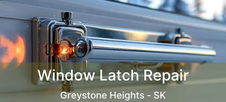  Window Latch Repair Greystone Heights - SK